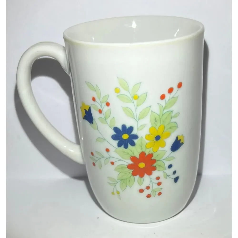 Cute floral coffee mug